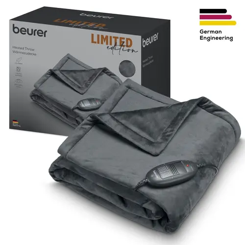 Термоподложка, Beurer HD 74 Cosy Dark Gray Heated Overblanket, LE 2024 - image 1