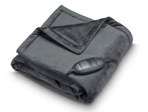 Термоподложка, Beurer HD 74 Cosy Dark Gray Heated Overblanket, LE 2024