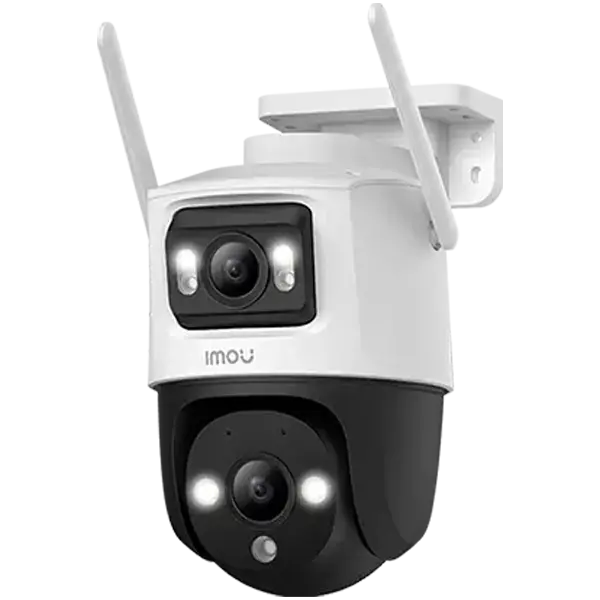 Imou Cruiser Dual 10MP, full color night vision Wi-Fi IP camera 5MP + 5MP, 355°Pan & 0-90°Tilt, 1/3" CMOS, H.265, micro SD(256GB), 30fps@1620, 3.6mm Fixed lens, FOV 78°, IR up to 30m, 8x Zoom, 1xRJ45, Mic&Speaker, spotlight, 110dB Siren, IP66