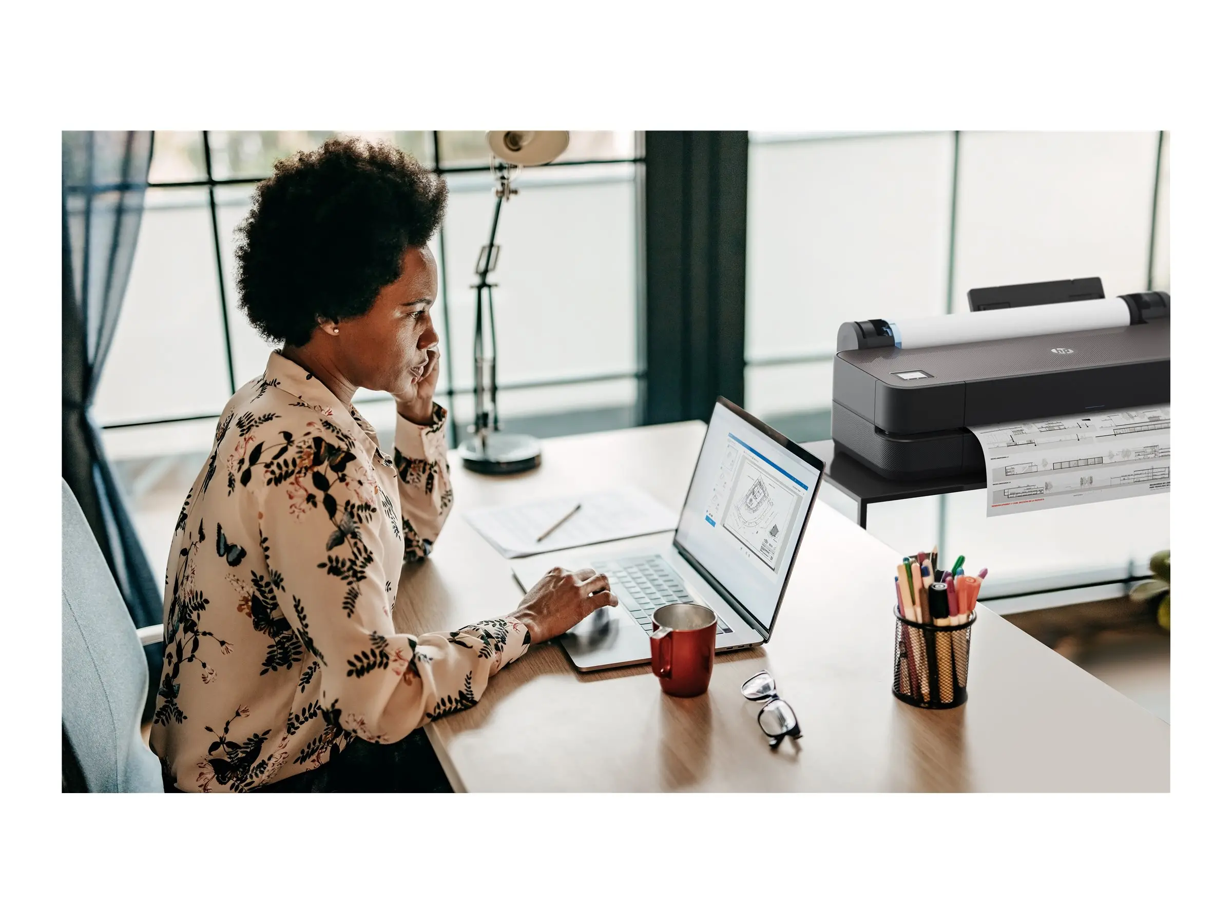 HP DesignJet T230 24inch LFP 2025 Colour Ink-Jet A1 ANSI D 2400x1200dpi 0.58 min/page USB LAN Wi-Fi - image 8