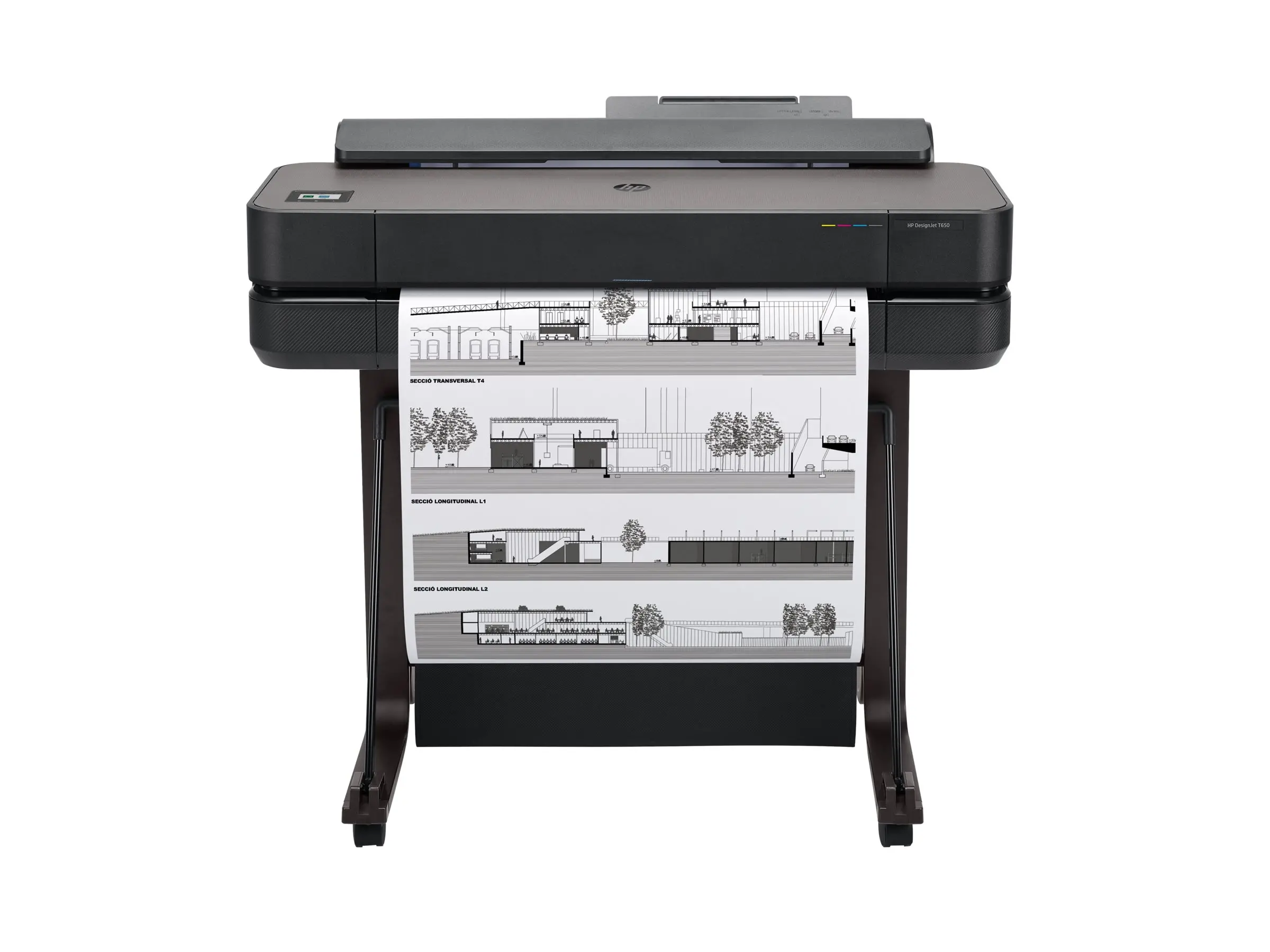 HP DesignJet T650 24inch LFP 2025 Colour Ink-Jet Roll A1 61.0cmx91.4 m 2400x1200dpi 0.43 min/page USB LAN Wi-Fi Cutter - image 2