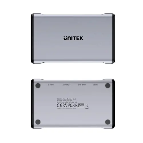 Unitek външна кепчър карта Video Capture Card - 4K@60Hz, Aluminium - V1177AGY01 - image 2