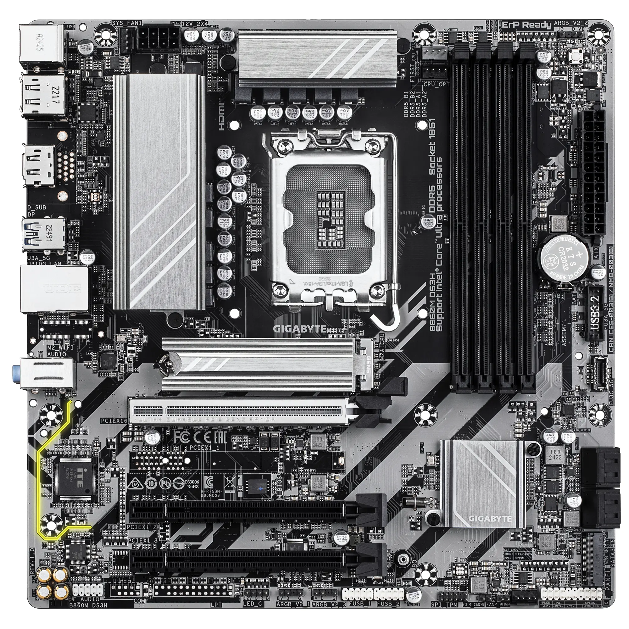 Μητρική πλακέτα GIGABYTE B860M DS3H, LGA 1851