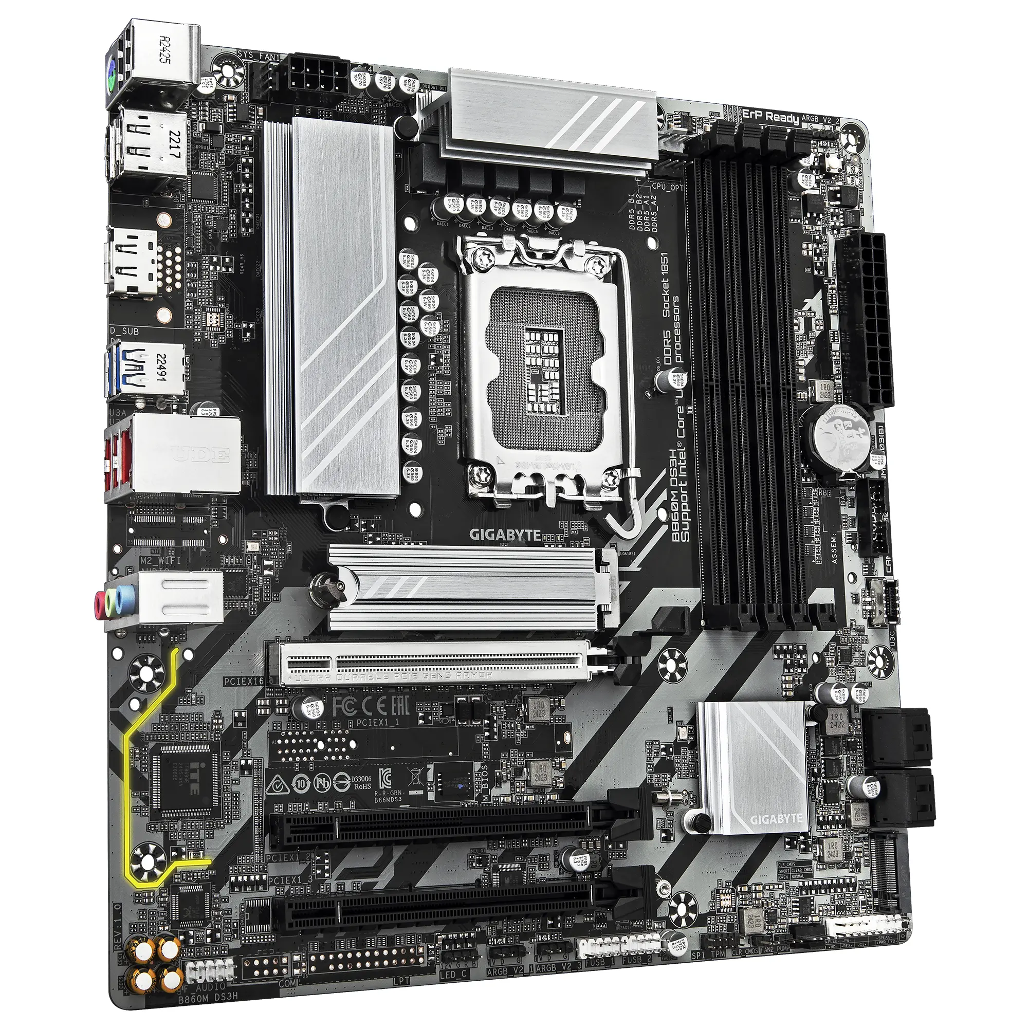 Дънна платка GIGABYTE B860M DS3H, LGA 1851 - image 1