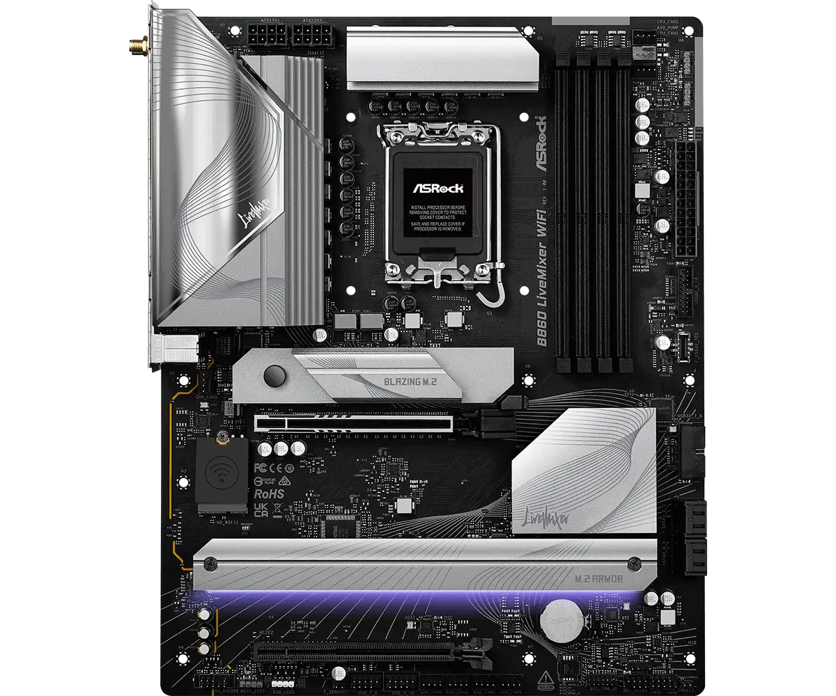 Дънна платка ASRock B860 LiveMixer WIFI 6E, LGA 1851