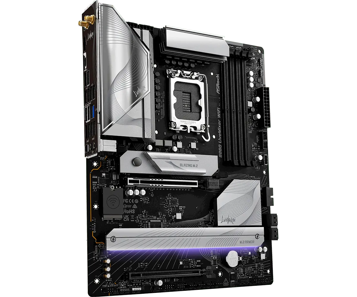 Дънна платка ASRock B860 LiveMixer WIFI 6E, LGA 1851 - image 1