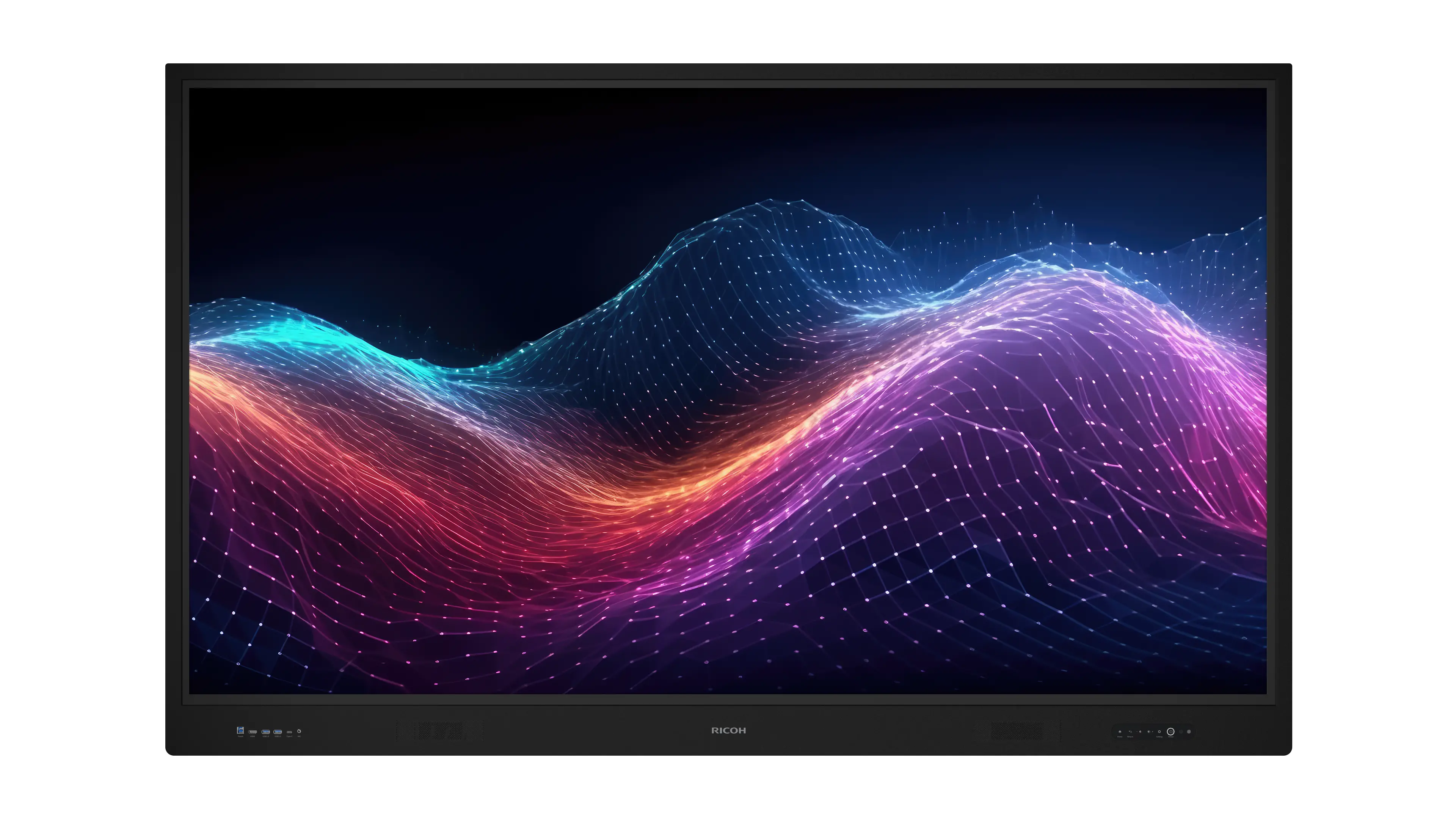 Интерактивен дисплей RICOH A8610, 86", 3840 x 2160, HDMI, DP, Android 13, USB, Мулти-тъч, Черен - image 1