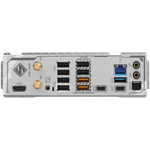 ASROCK MB Desktop B850 STEEL LEGEND WIFI, AM5, 4x DDR5, 1x PCIe 5.0 x16, 1x Blazing M.2(PCIe Gen5x4), 3x Hyper M.2, 4x SATA3, RAID 0, 1, 10, 7.1 CH HD Audio, 1x HDMI, 9x USB 3.2, 8x USB 2.0, 3x USB-C, 2.5G LAN, 2x Wi-Fi 7, 1x HDMI, 1x SPDIF, ATX - image 2