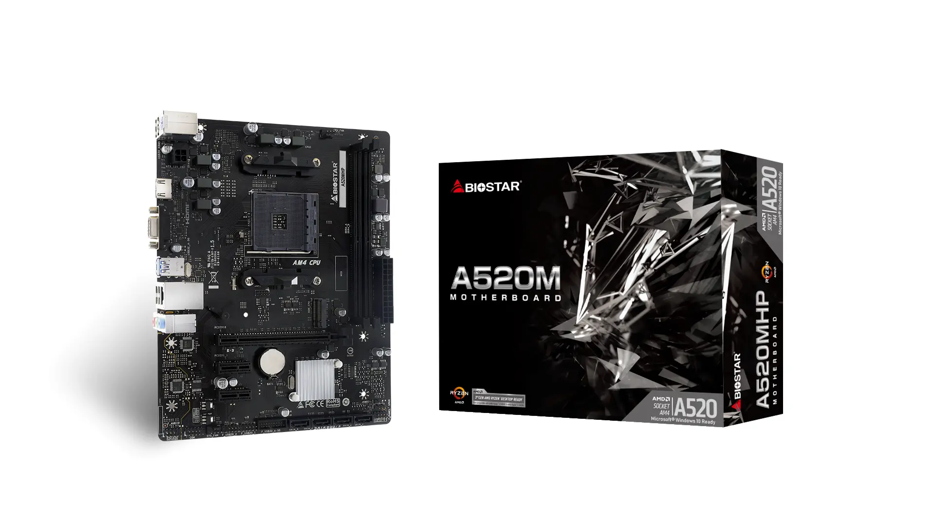 Дънна платка BIOSTAR A520MHP socket AM4 - image 3
