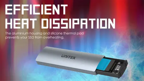 Unitek външна кутия за диск Storage - Case - M.2 NVMe/SATA M/B key - USB-C 10Gbps - S1230A - image 8