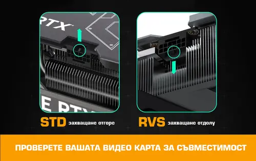 EZDIY-FAB αντάπτορας για κάρτα γραφικών 12VHPWR 600W - RVS 180° Μαύρο - 2