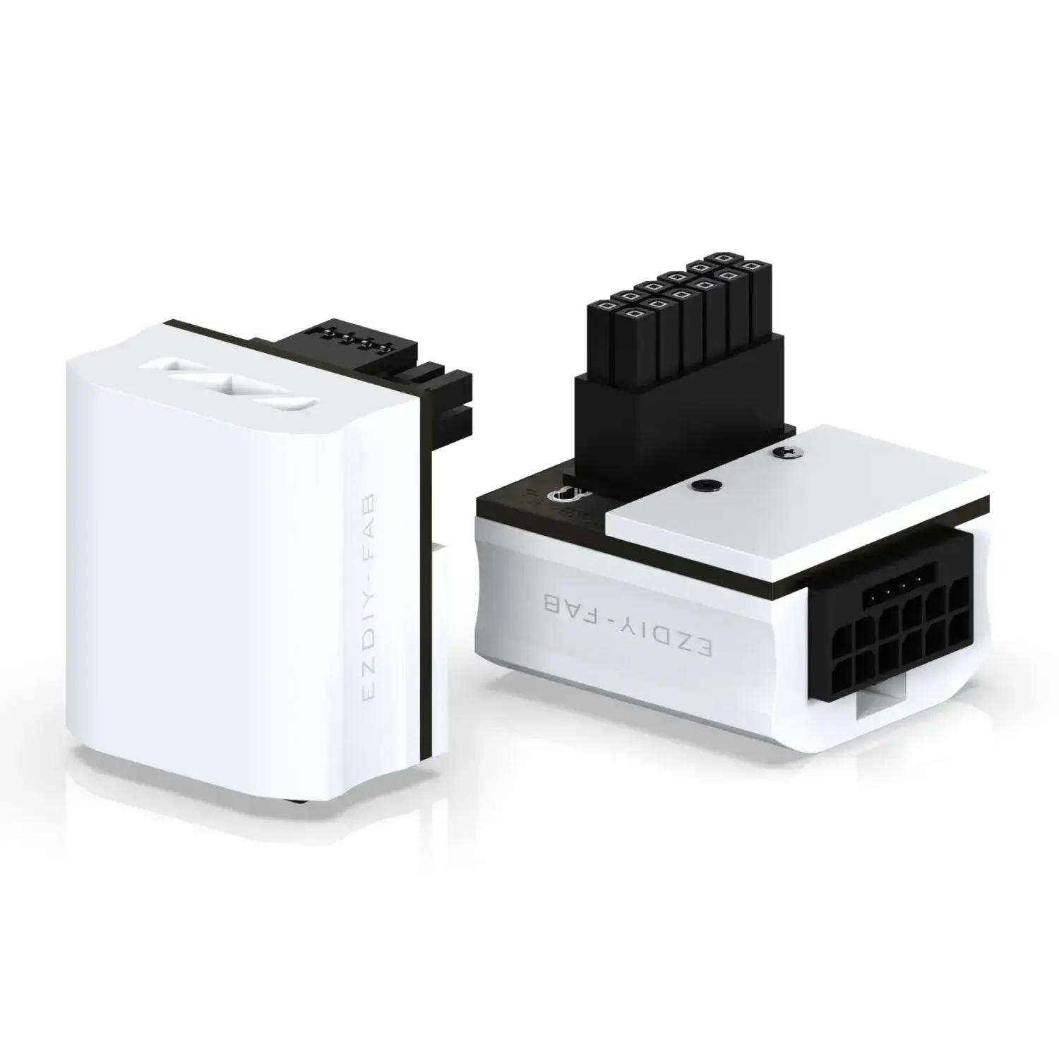 EZDIY-FAB adaptor pentru placa video 12VHPWR 600W - RVS 90° Alb