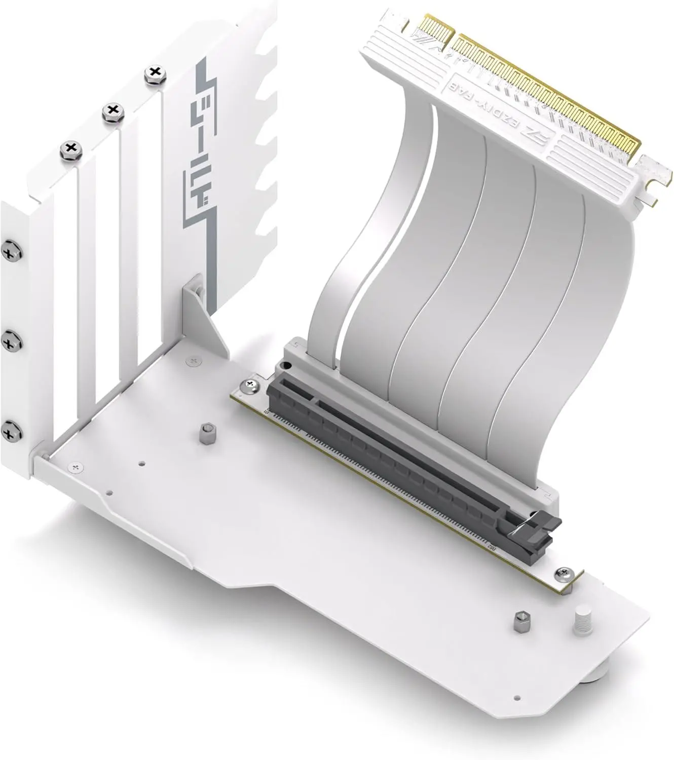Suport pentru montare verticală a GPU EZDIY-FAB PCIe 4.0 Riser Cable 90°