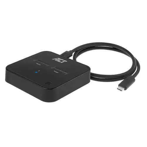 Διπλή docking station SSD, ACT M.2 NVMe/PCIe για κλωνοποίηση, USB-C 3.2 Gen2, 10 Gbps - 1