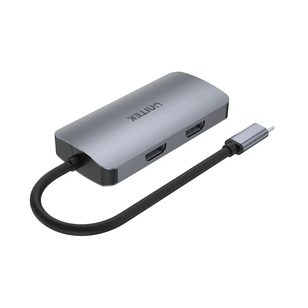 Unitek докинг станция Docking Station Type-C 5-in-1 - uHUB P5 Trio D1051A - USB-C PD100W x 1, HDMI x 2, VGA, USB3.0 x 1 - image 1