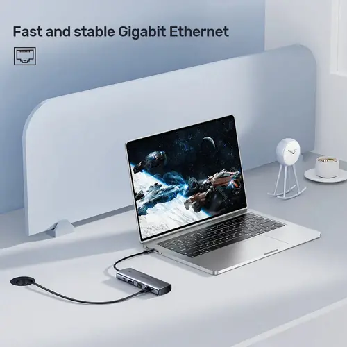 Unitek докинг станция Type-C Docking Station PD3.0 100W - HDMI, USB-C x 1, USB3.0 x 3, LAN, SD, VGA - D1113A - image 10