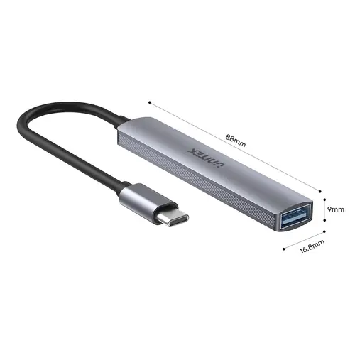 Unitek хъб USB3.0/2.0 HUB 4 port - USB-C input - H1208B - image 6