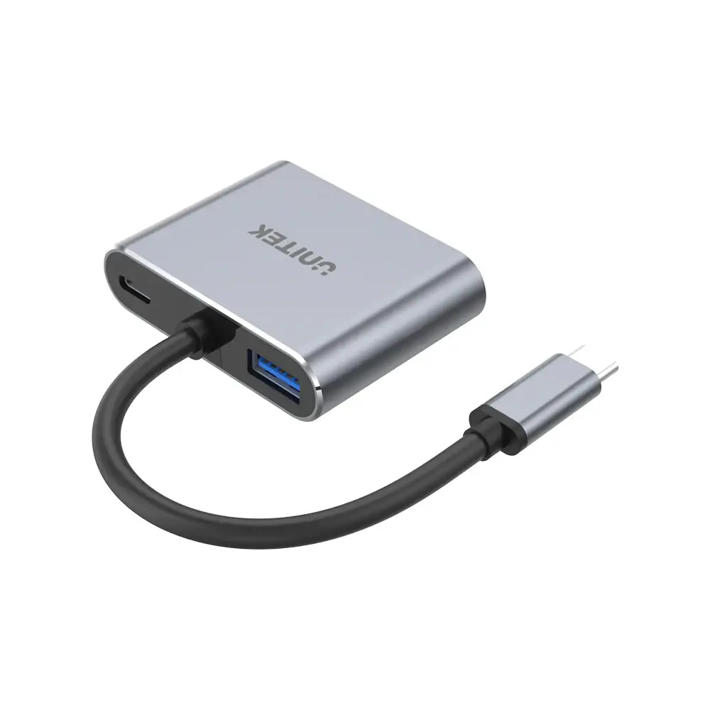 Unitek докинг станция Docking Station Type-C 4-in-1 - uHUB Q4+ Lite D1049A - USB-C PD100W x 1, HDMI x 1, VGA, USB2.0 x 1 - image 1