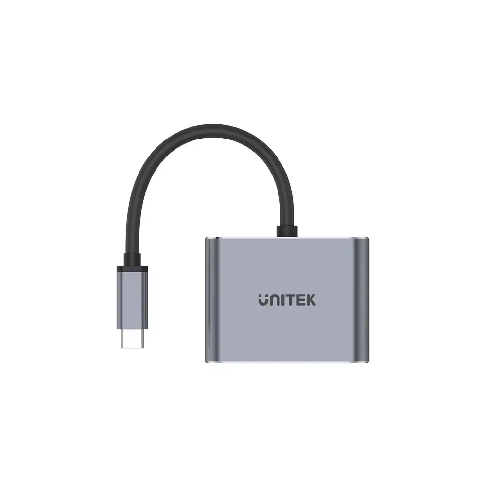Unitek docking station Docking Station Type-C 4-in-1 - uHUB Q4+ Lite D1049A - USB-C PD100W x 1, HDMI x 1, VGA, USB2.0 x 1 - image 2