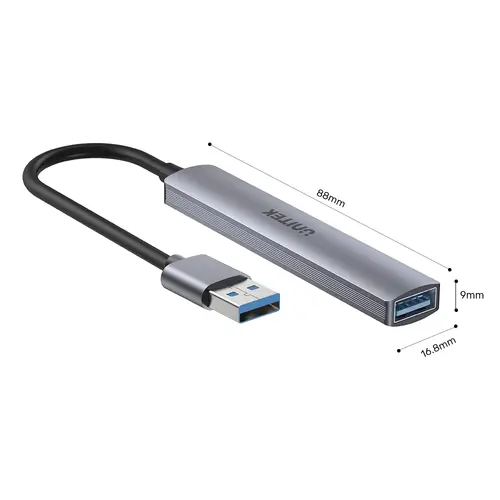 Unitek хъб USB3.0/2.0 HUB 4 port uHUB Q4 - USB-A input - USB3.0 x 1, USB2.0 x 3 - H1208A - image 7