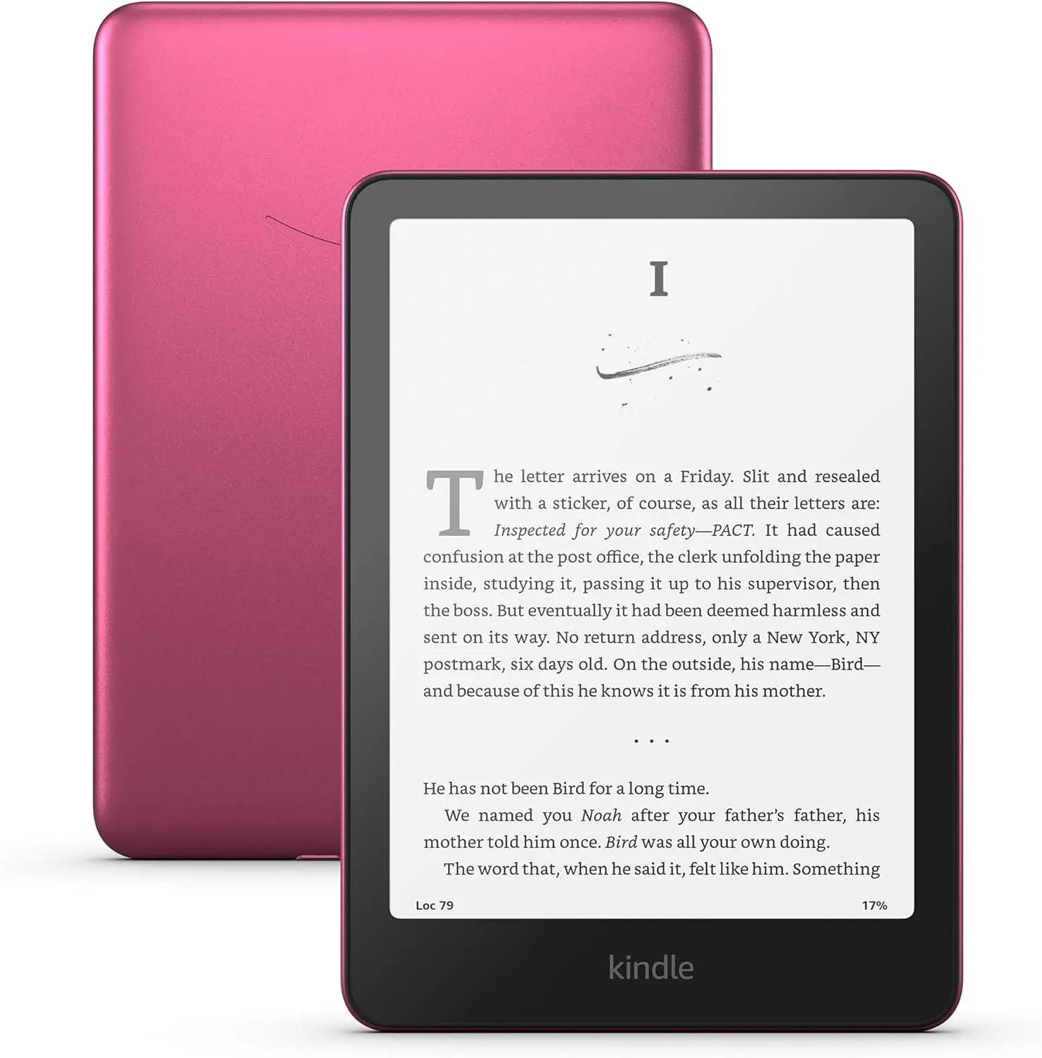 E-reader Kindle Paperwhite Signature Edition 7", 32GB, 2024, generația a 12-a, IPX8, zmeură metalizat