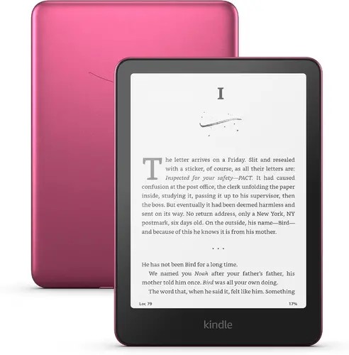 eBook четец Kindle Paperwhite Signature Edition 7", 32GB, 2024, 12 генерация, IPX8, metalilic rasberry