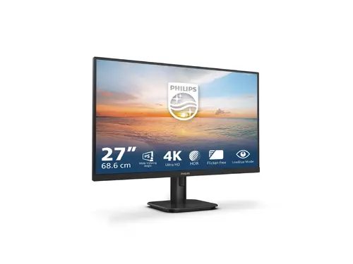Οθόνη, Philips 27E1N1800A, 27" IPS WLED, 3840x2160@60Hz, 4ms GtG, 350cd m/2, 1000:1, Mega Infinity DCR, Adaptive Sync, FlickerFree, Blue Light Soft - 3