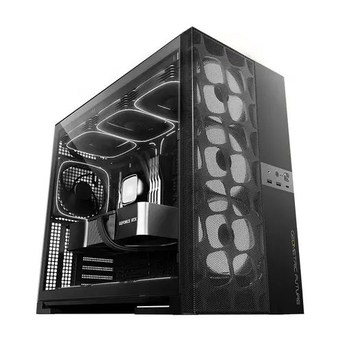 Geometric Future кутия Case EATX - Model 5 Vent Black - 5 x 140 mm aRGB fans included - image 1