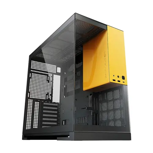 Geometric Future кутия Case EATX - Model 5 Black/Yellow - 5 x 140 mm aRGB fans included - image 2
