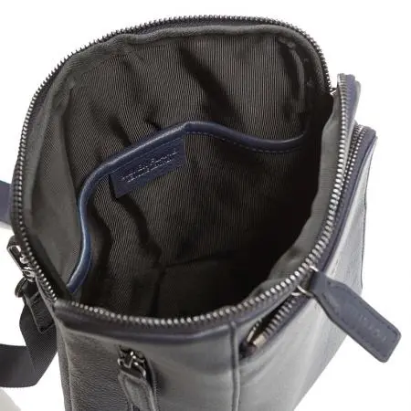 Мъжка чанта цвят тъмно синьо - Silver Flame - image 5