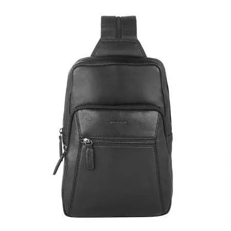 Geantă bărbătească culoare negru - Silver Flame