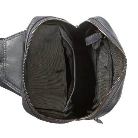 Мъжка чанта цвят тъмно синьо - Silver Flame - image 3