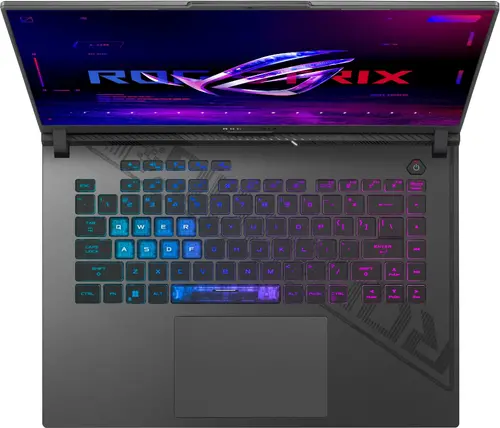 Лаптоп, Asus Strix G16 G614JU-N3512, Intel i5-13450HX 2.4 GHz (20M Cache, up to 4.6 GHz),16.0 WUXGA 1920X1200 16:10, AG, 165 Hz,DDR5 16GB ( 8GB DDR5-4800 SO-DIMM *2 ) ,1TB , RTX4050 6GB GDDR6,Wi-Fi 6E ,Backlit Chiclet Keyboard 1-Zone RGB,NO OS,Eclipse Gray - image 2