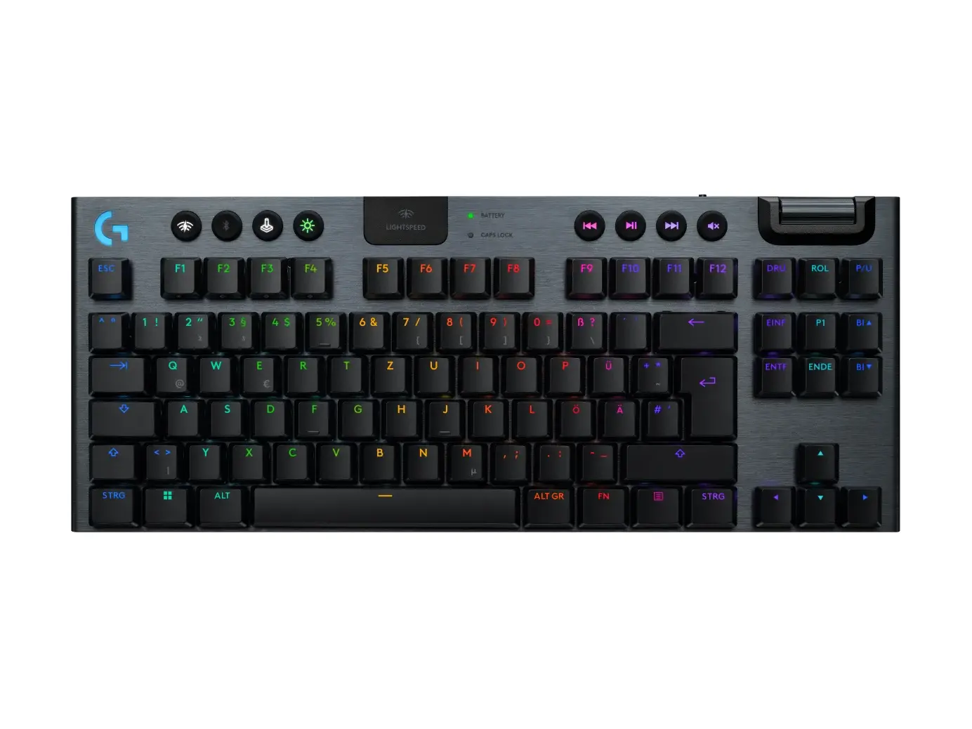 Клавиатура, Logitech G915 X LIGHTSPEED TKL Wireless Gaming Keyboard Clicky - BLACK - US INT'L - EMEA28i-935