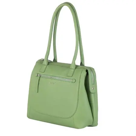 Geantă de damă culoare verde crem - Rossi - 2