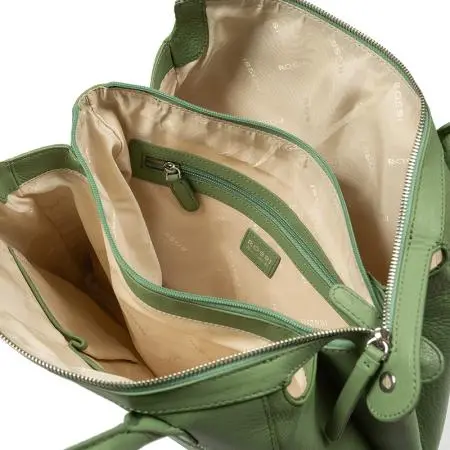 Geantă de damă culoare verde crem - Rossi - image 4