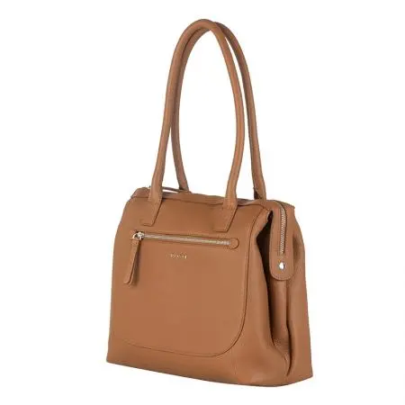 Дамска чанта цвят тан-светло кафяво - Rossi - image 1
