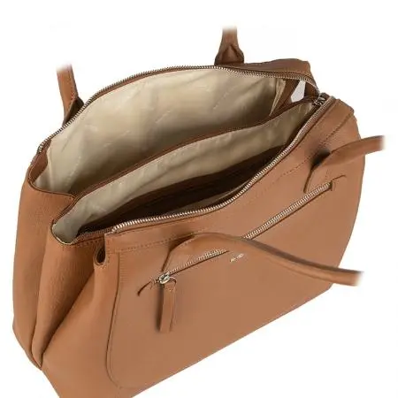 Дамска чанта цвят тан-светло кафяво - Rossi - image 2
