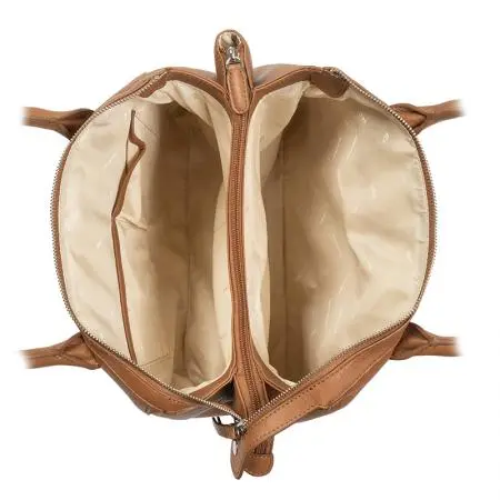 Дамска чанта цвят тан-светло кафяво - Rossi - image 3