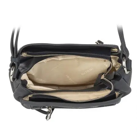 Дамска чанта цвят тъмно синьо - Rossi - image 2