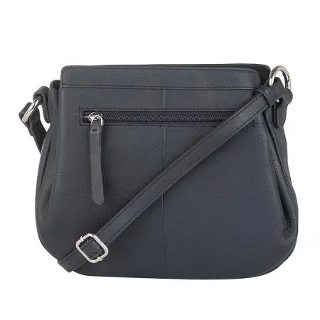 Дамска чанта цвят тъмно синьо - Rossi - image 5