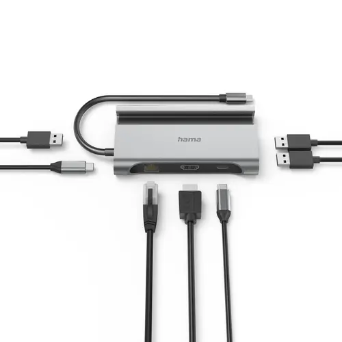 Докинг станция за лаптоп HAMA "Connect2Mobile V2" USB-C 7 в 1 - image 2