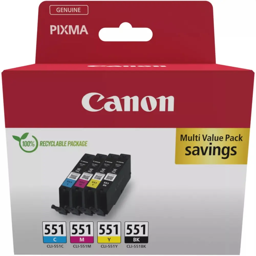 Αναλώσιμο, Canon CLI-551 C/M/Y/BK Multipack