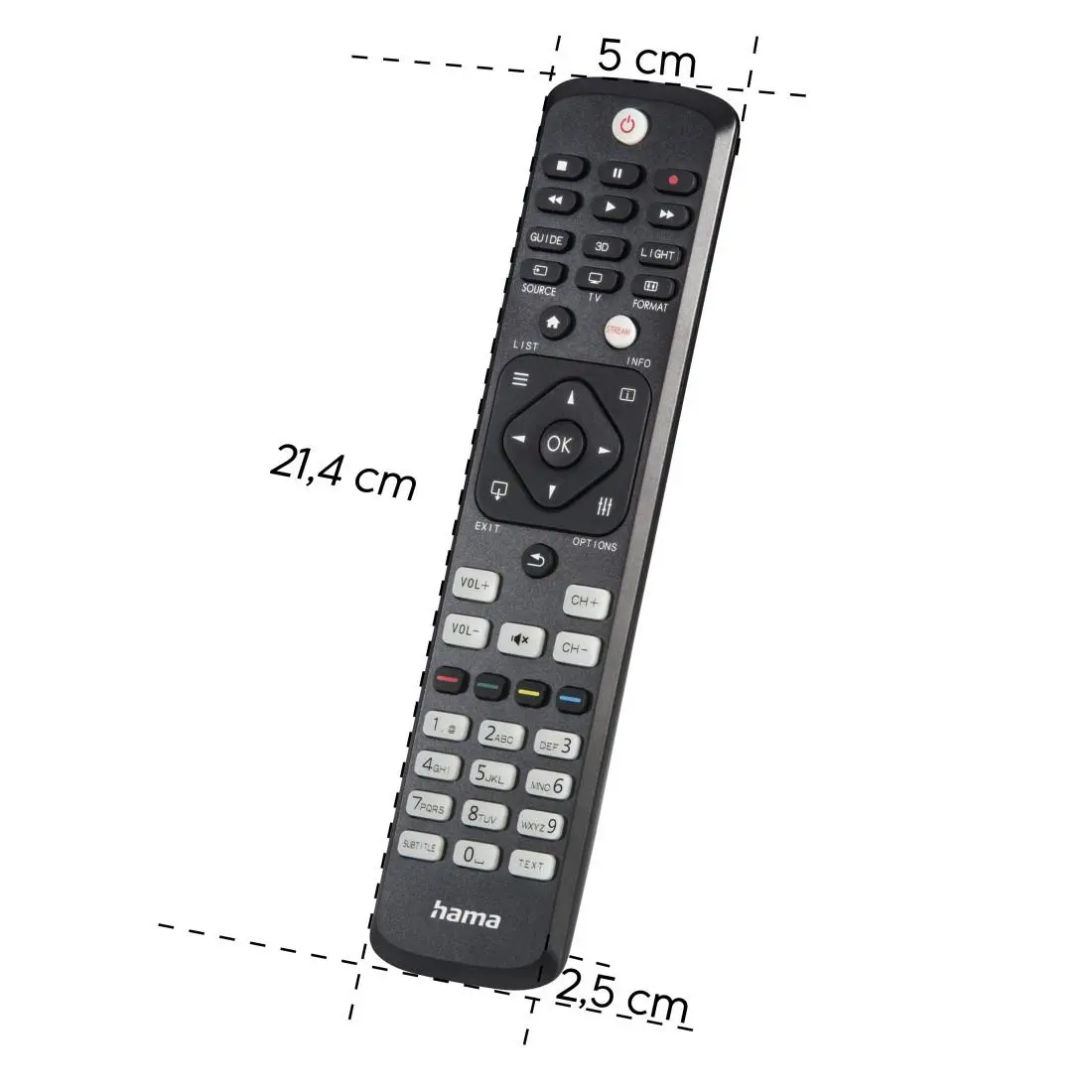 Telecomandă universală Hama pentru televizoare Philips, IR, cu învățare, butoane iluminate - image 9