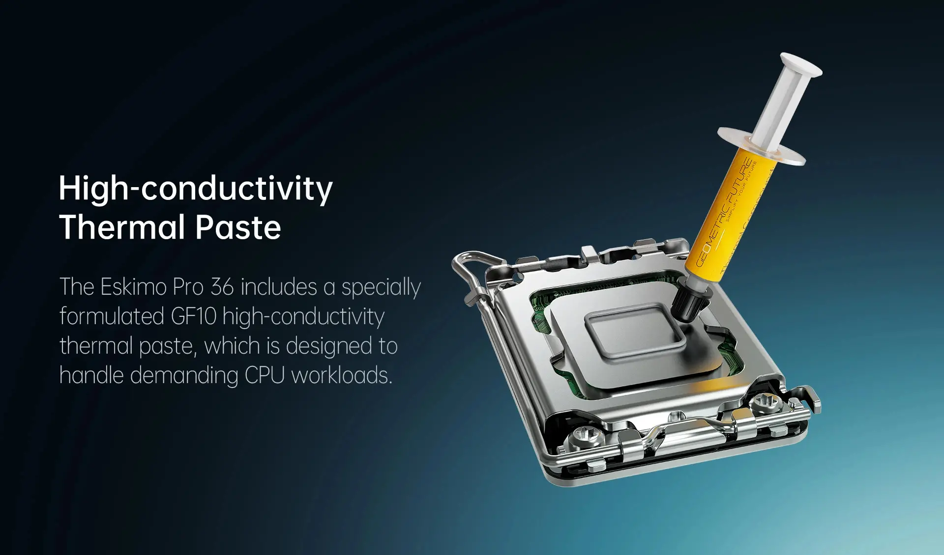 Geometric Future водно охлаждане Water Cooling - Eskimo Pro 360 White - Addressable RGB, LGA1851/AM5 - image 17