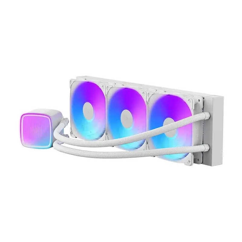 Geometric Future водно охлаждане Water Cooling - Eskimo Pro 360 White - Addressable RGB, LGA1851/AM5 - image 3