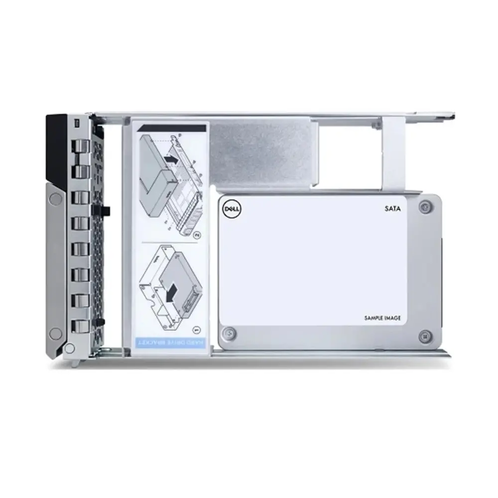 Твърд диск, Dell 480GB SSD SATA ISE RI 6Gbps 512e 2.5in with 3.5in HYB CARR, CK - Compatible with T360,R550,R760XS and all 14,15,16 Gen
