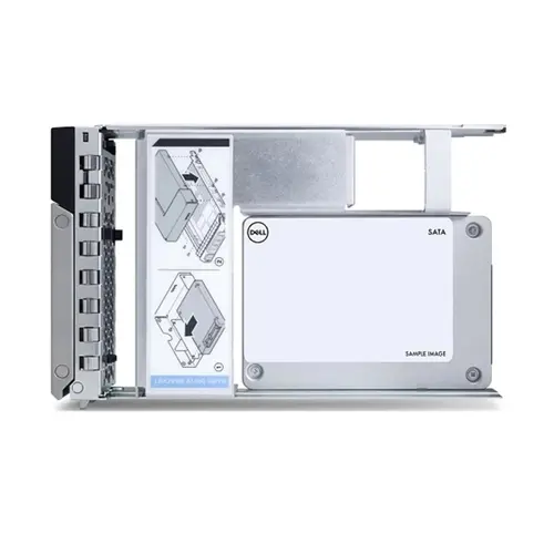 Твърд диск, Dell 480GB SSD SATA ISE RI 6Gbps 512e 2.5in with 3.5in HYB CARR, CK - Compatible with T360,R550,R760XS and all 14,15,16 Gen