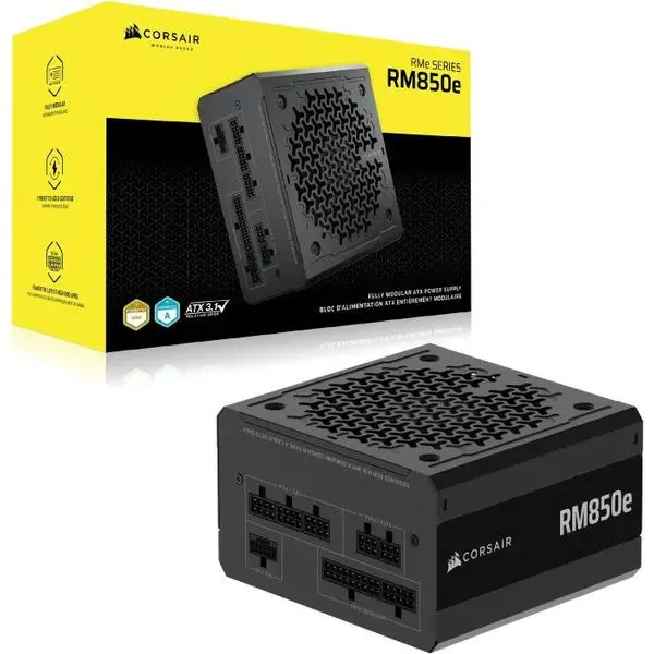 CORSAIR RM850e, 850 Watt, ATX 3.1, PCIe 5.1, Cybenetics GOLD Certified, Fully Modular - image 5