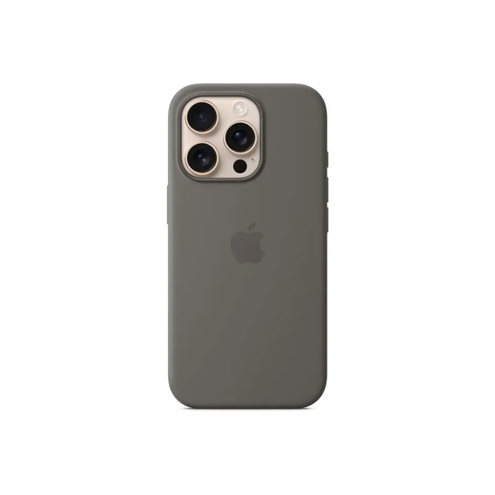 Калъф, Apple iPhone 16 Pro Silicone Case with MagSafe - Stone Gray